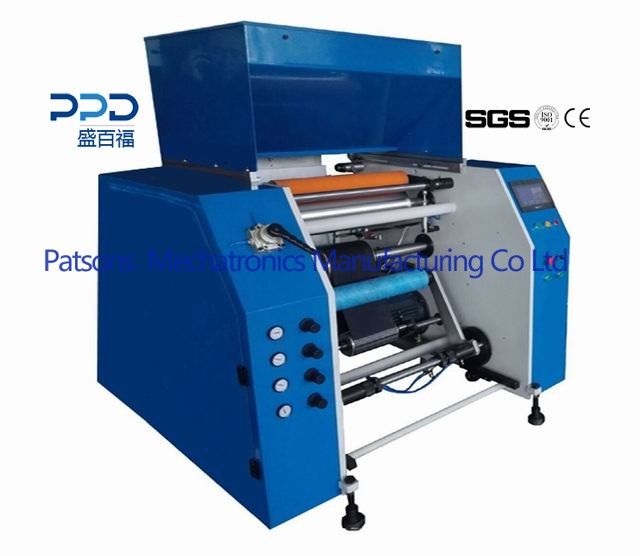 Automatic 5 turret changing cling film rewinder